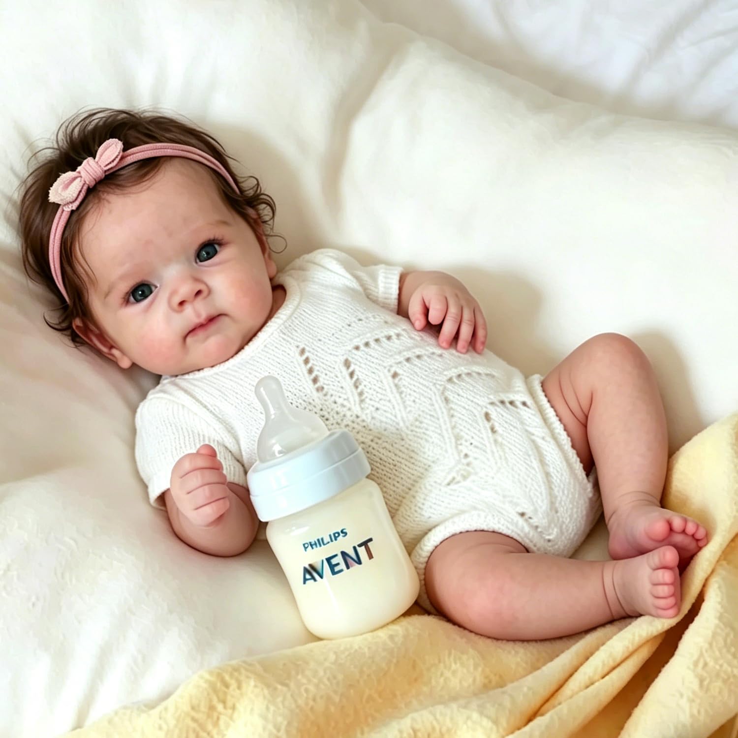 Anano Reborn Baby Dolls Vinyl Full Body 18 In Realistic Baby Doll Girl, Full Vinyl Babys Doll, Real Life Babys Dolls That Look Real Newborn Girl Anatomically Correct