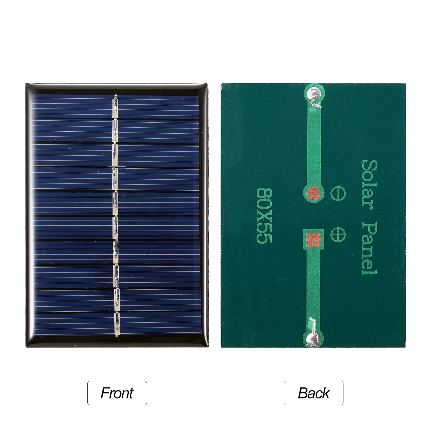 0.5W 5V Mini Pannello Solare Policristallino Silicone Piccola Cella Solare FAI DA TE Impermeabile Campeggio Portatile Potenza Pannello Solare Compatibile per Giocattoli Lampada Luce Ventilatore Pompa