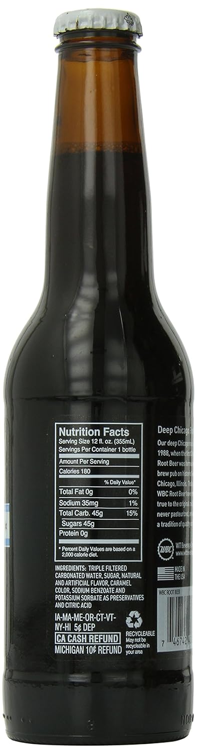 WBC/Goose Island Craft Soda Root Beer, 12 Ounce (Pack of 4)