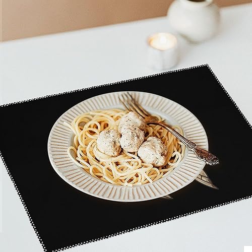 Miniatura 6 de Bone Fish Skeleton Placemats Set of 6 Resistant Table Mats Washable Place Mats for Dinner Party Table Decoration