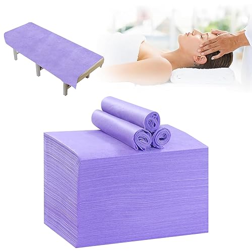 Vista 10 de 200 sábanas desechables, 31 x 71 pulgadas, impermeables, para mesa de masaje, tela no tejida, cubierta de cama para terapia de masaje, tatuajes