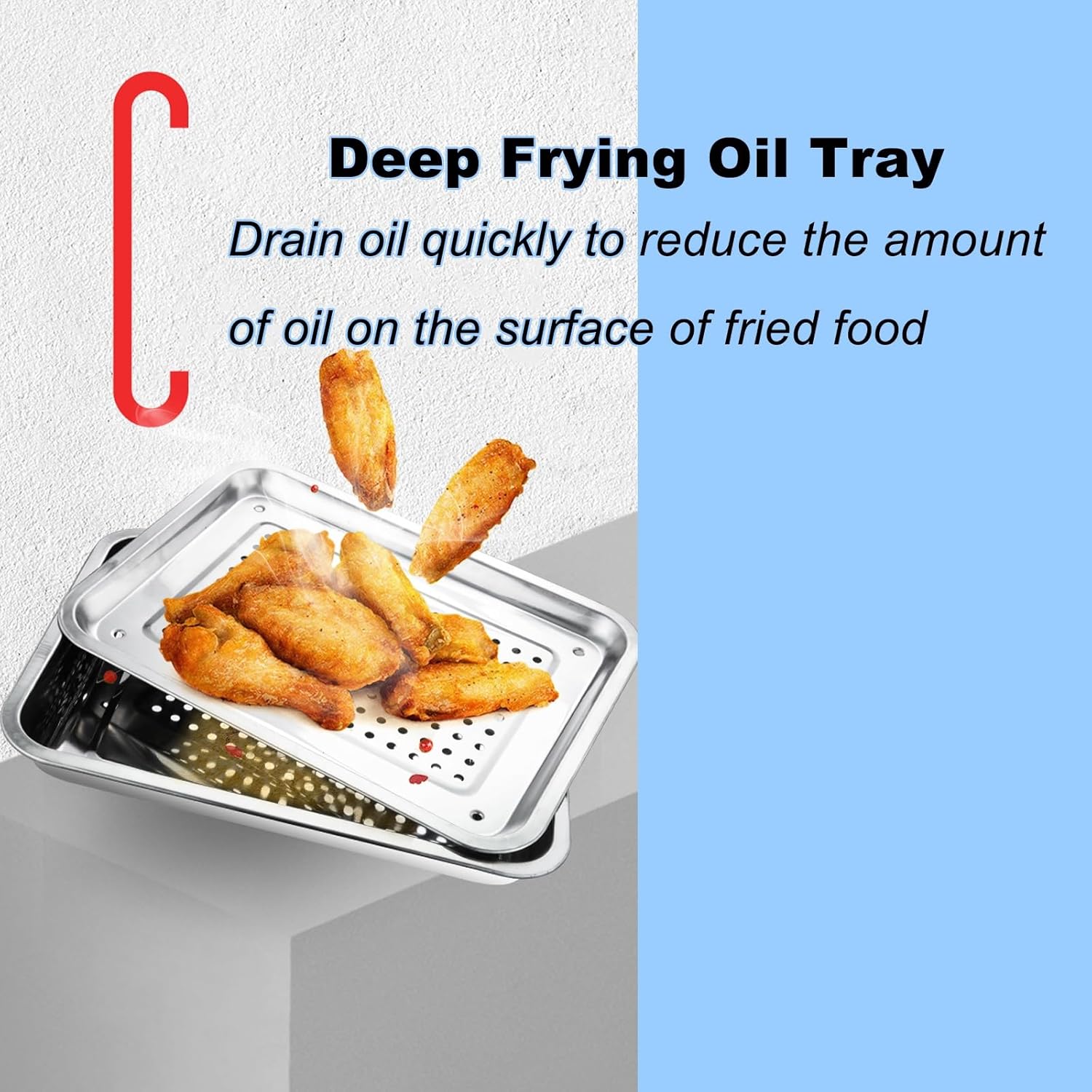 Stainless Steel Oil Drip Pan, Metal Drip Tray, Oil Drip Pan for Garage Floor, Grill Pans, Under Sink Drip Tray, Tea Board, Cooking Plate(40x30x5cm/16x12x2in)