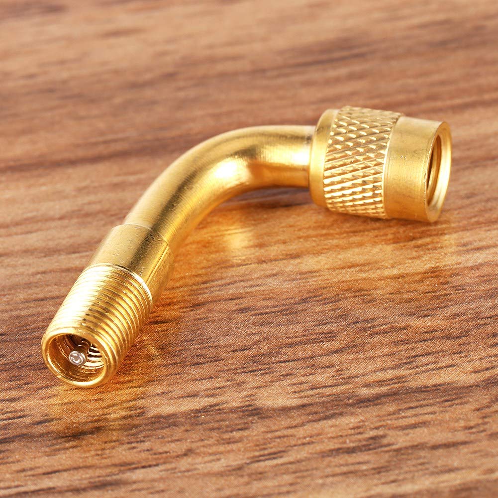 Zawór Pneu Rallonge, Qiilu Prolongateur Zawór Kątowy 90 Degrés Przedłużenie Zaworu Opony Adapter Moteur Vélo Voiture Camion Auto