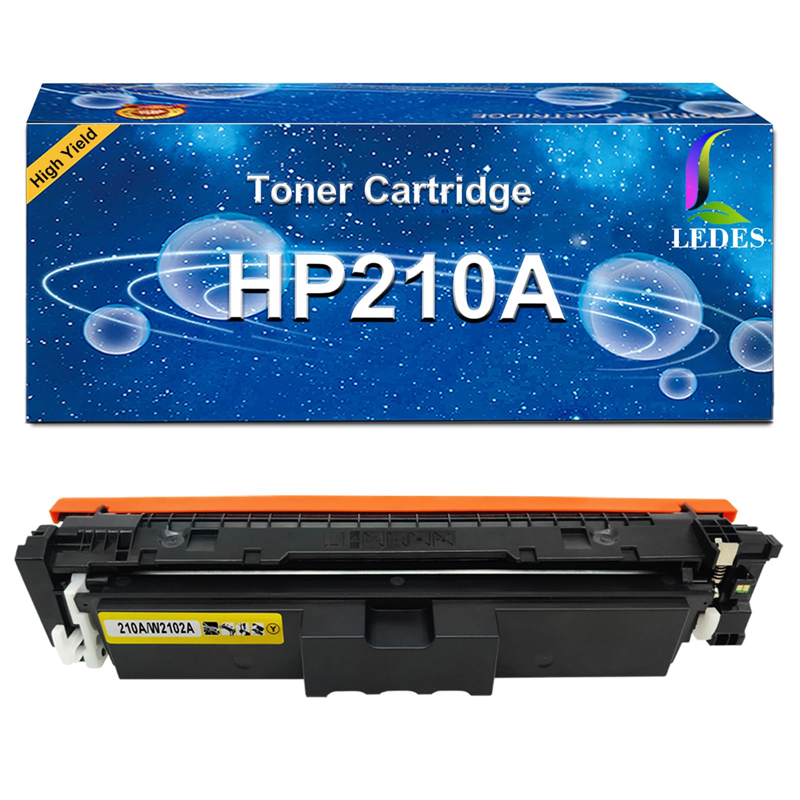 Ledes 210A W2102A Toner Cartridges Replacement Compatible for HP 210A HP W2102A Color Laserjet Pro 4201dw 4201dn MFP 4301dw 4301dn 4301fdw Series Printer, High Page Yields Toner Cartridge (Yellow)