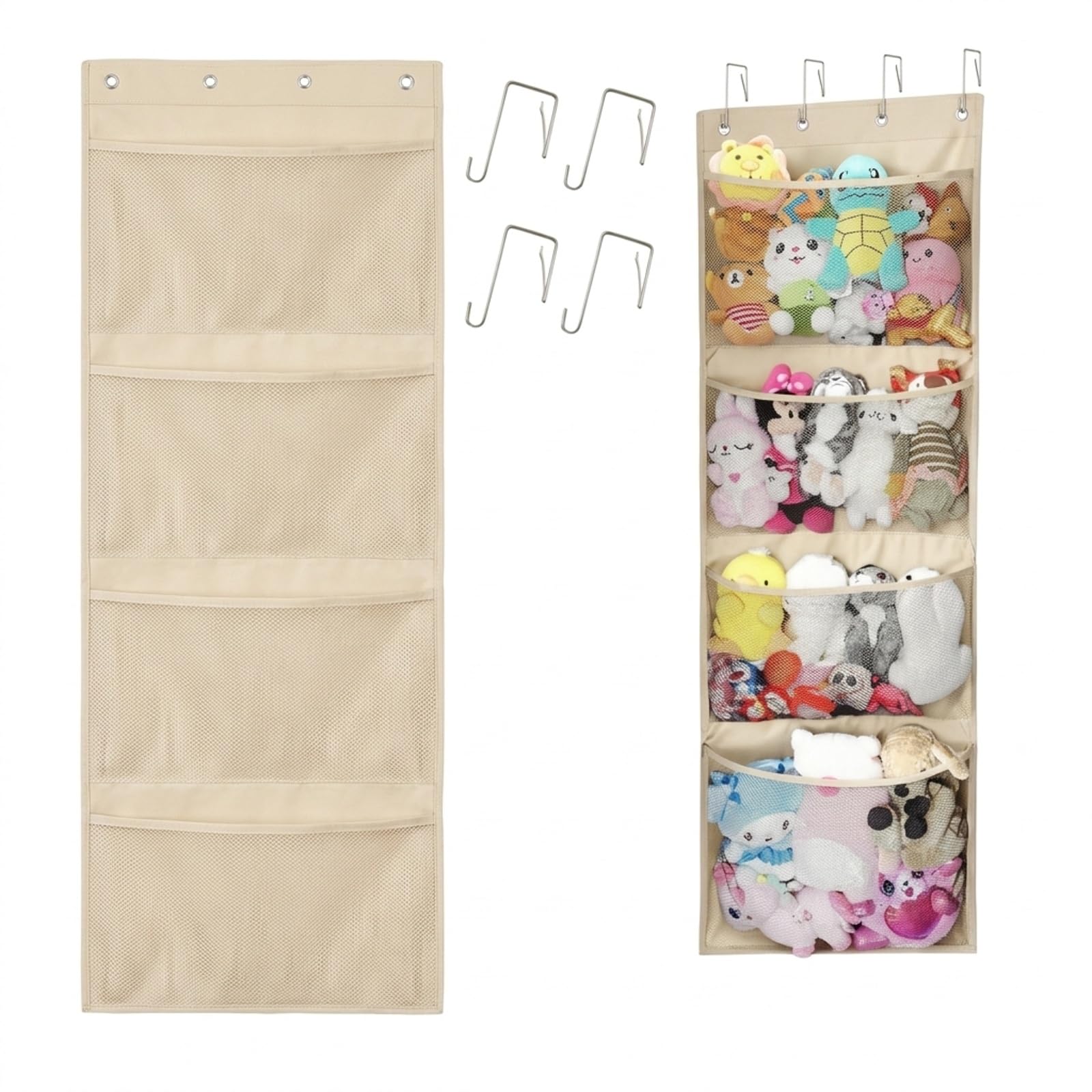 NIYATA Over Door Storage for Stuffed Animals