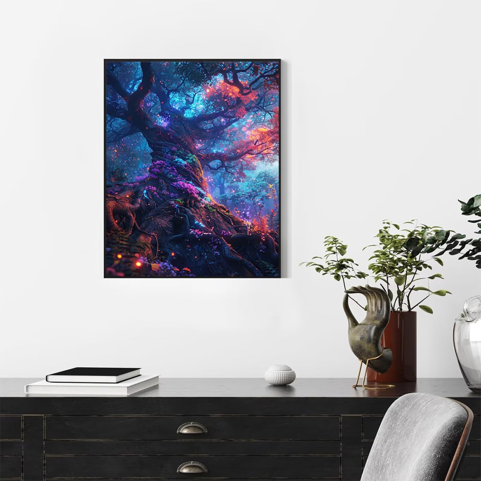 Fantazyjne zestawy do malowania diamentami dla dorosłych, drzewo życia, diamentowe zestawy artystyczne, DIY, pełne wiercenie, kryształ, klejnot, sztuka, malarstwo i stras, rękodzieło, haft krzyżykowy