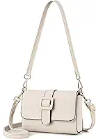 Bolsa Feminina de Couro Macio - Alças duplas ajustáveis (Ombro/Crossbody), Multiuso para Dia a Dia, Festas e Viagense Couro Macio