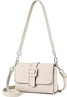 Bolsa Feminina de Couro Macio - Alças duplas ajustáveis (Ombro/Crossbody), Multiuso para Dia a Dia, Festas e Viagense Couro Macio