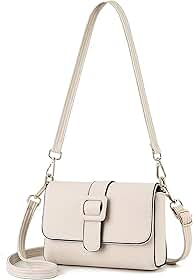Bolsa Feminina de Couro Macio - Alças duplas ajustáveis (Ombro/Crossbody), Multiuso para Dia a Dia, Festas e Viagense Couro Macio