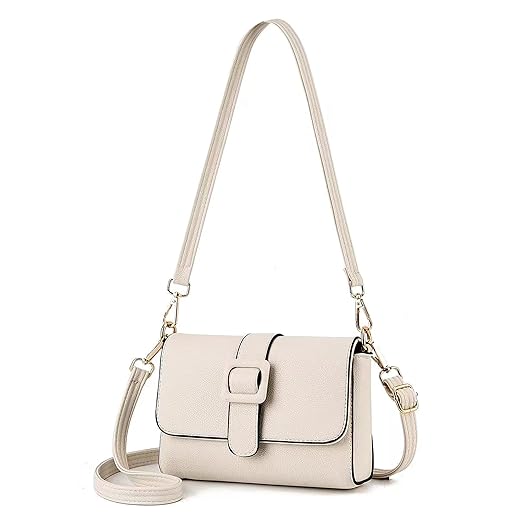 Bolsa Feminina de Couro Macio - Alças duplas ajustáveis (Ombro/Crossbody), Multiuso para Dia a Dia, Festas e Viagense Couro Macio