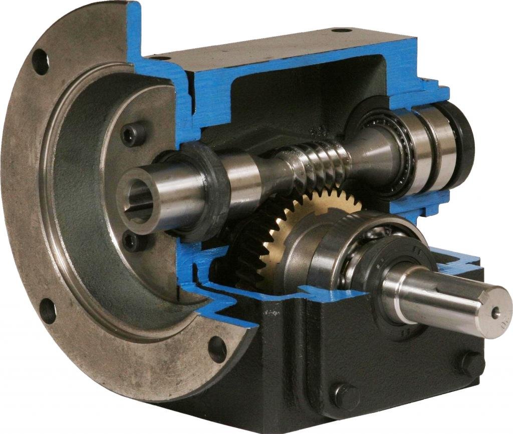 HdRF175-40/1-L-56C Worm Gear Reducers, Left Hand Output, 40:1 Ratio, 44 Output RPM, 56C Frame, 1.75" WCD Center