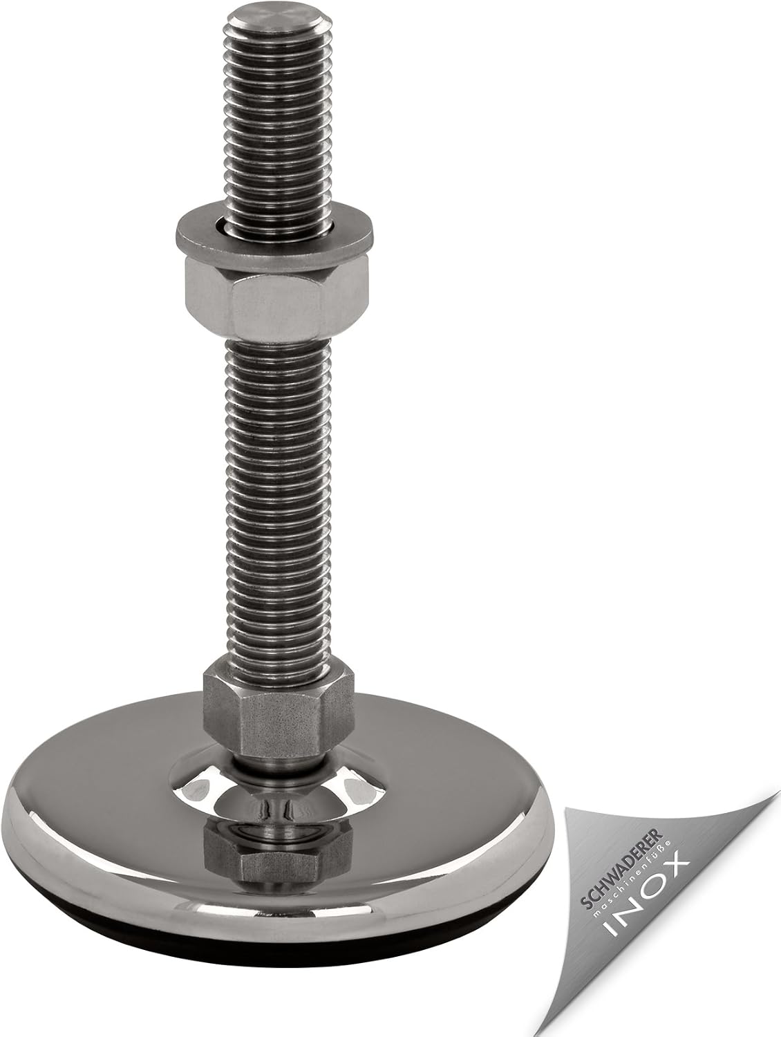 Stellfuß Nivellierfuß Aus Kunststoff & Edelstahl – 99mm, M8–M30, Schwaderer GmbH, Made In Germany