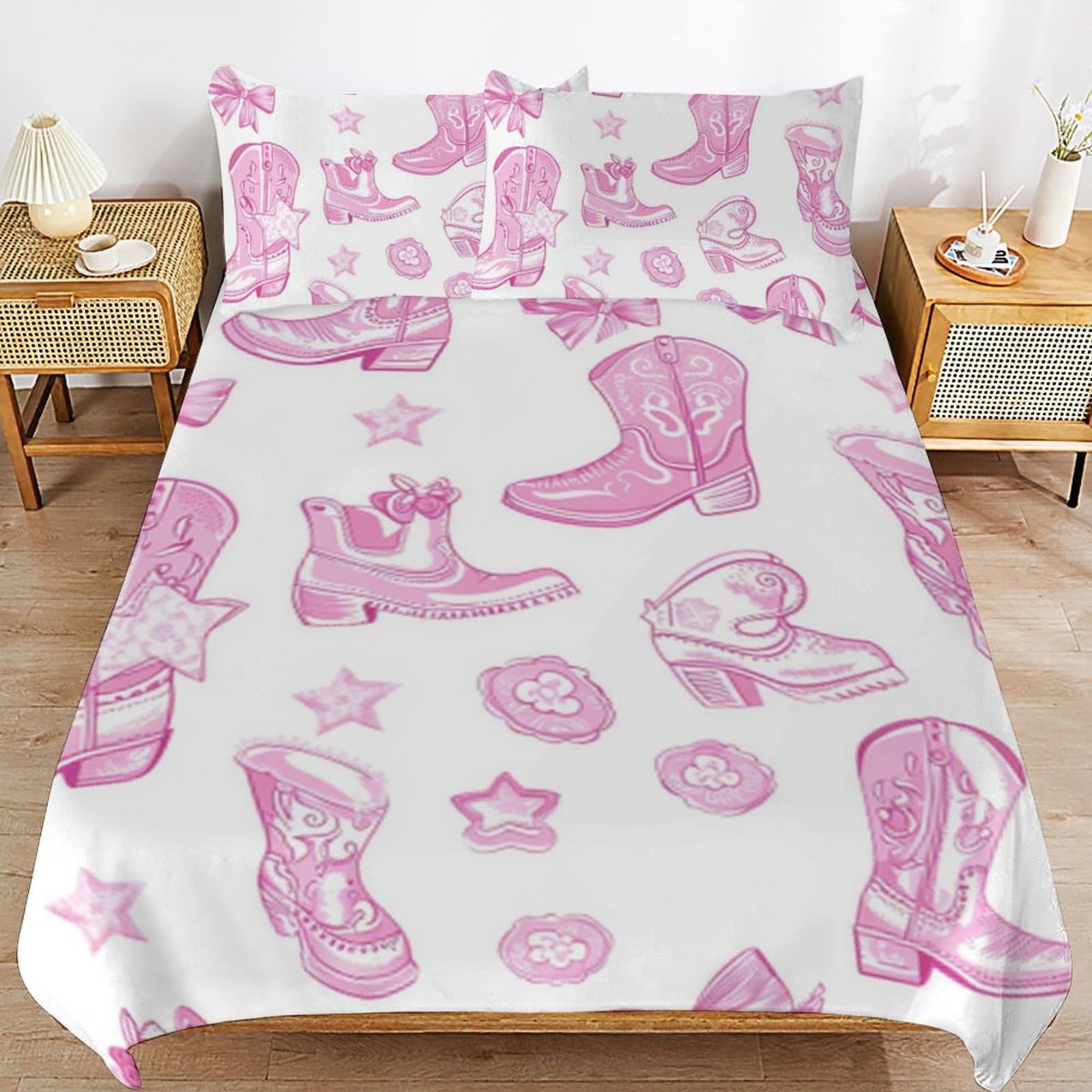 Funda de edredón de animales infantiles para transformar el dormitorio rosa de tu hija