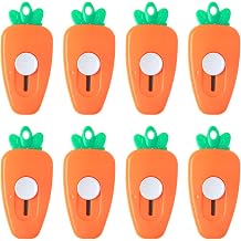 YHT 8PCS Carrot Shape Mini Art Knives in Assorted Colors for Letter Opening Paper Cutting Portable Telescopic Sharp Blade Stationery Box Opener for School Home Office