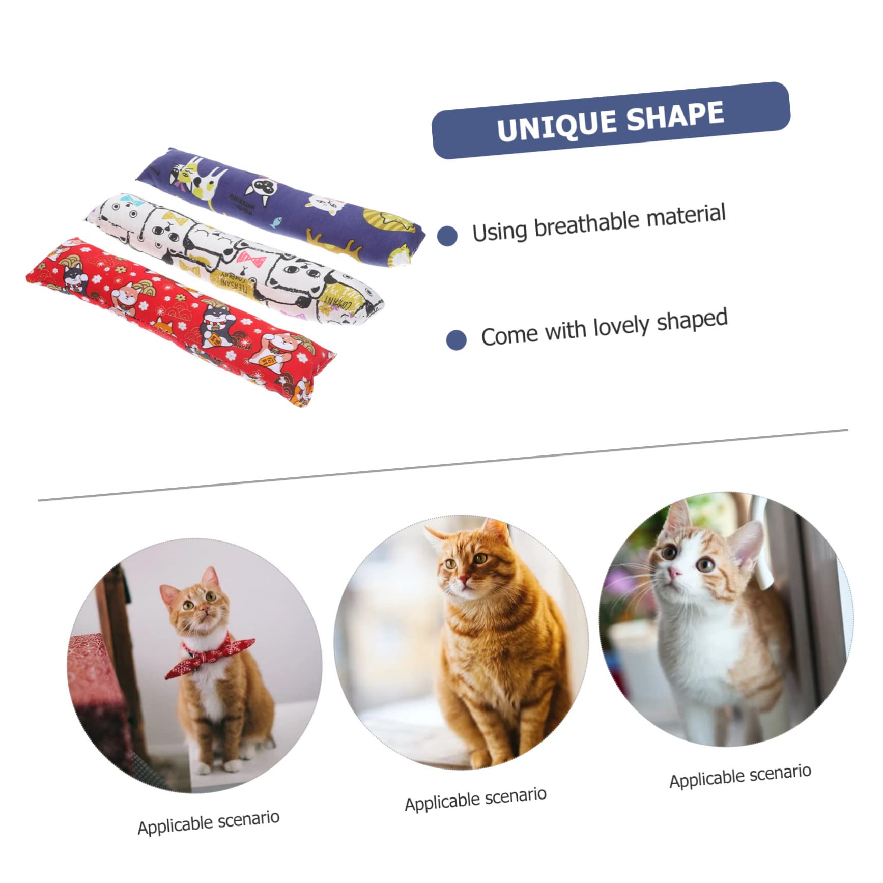 Happyyami 12pièces Jouets pour Chats avec Herbe à Chat Oreillers Interactifs pour Chaton Jouets à Mâcher pour Intérieur