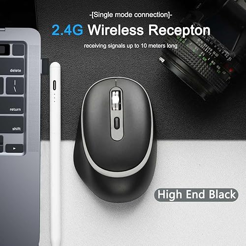 Miniatura 4 de Ratón inalámbrico, mouse portátil de computadora de 2.4G, diseño ergonómico, adecuado para niñas, receptor USB, para PC, laptop, tableta, iPad.