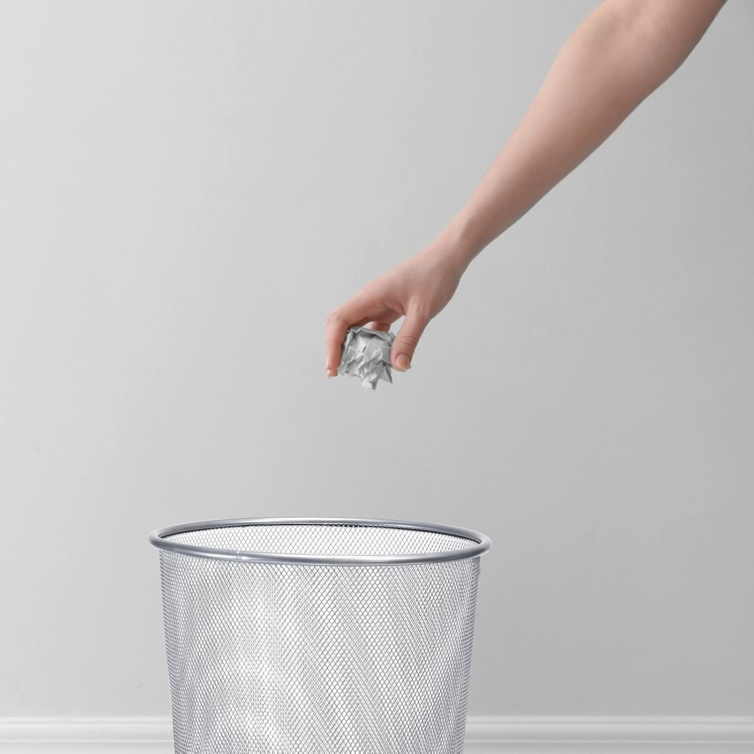 Zeller 18100 Wastepaper Basket 26 x 28 Mesh
