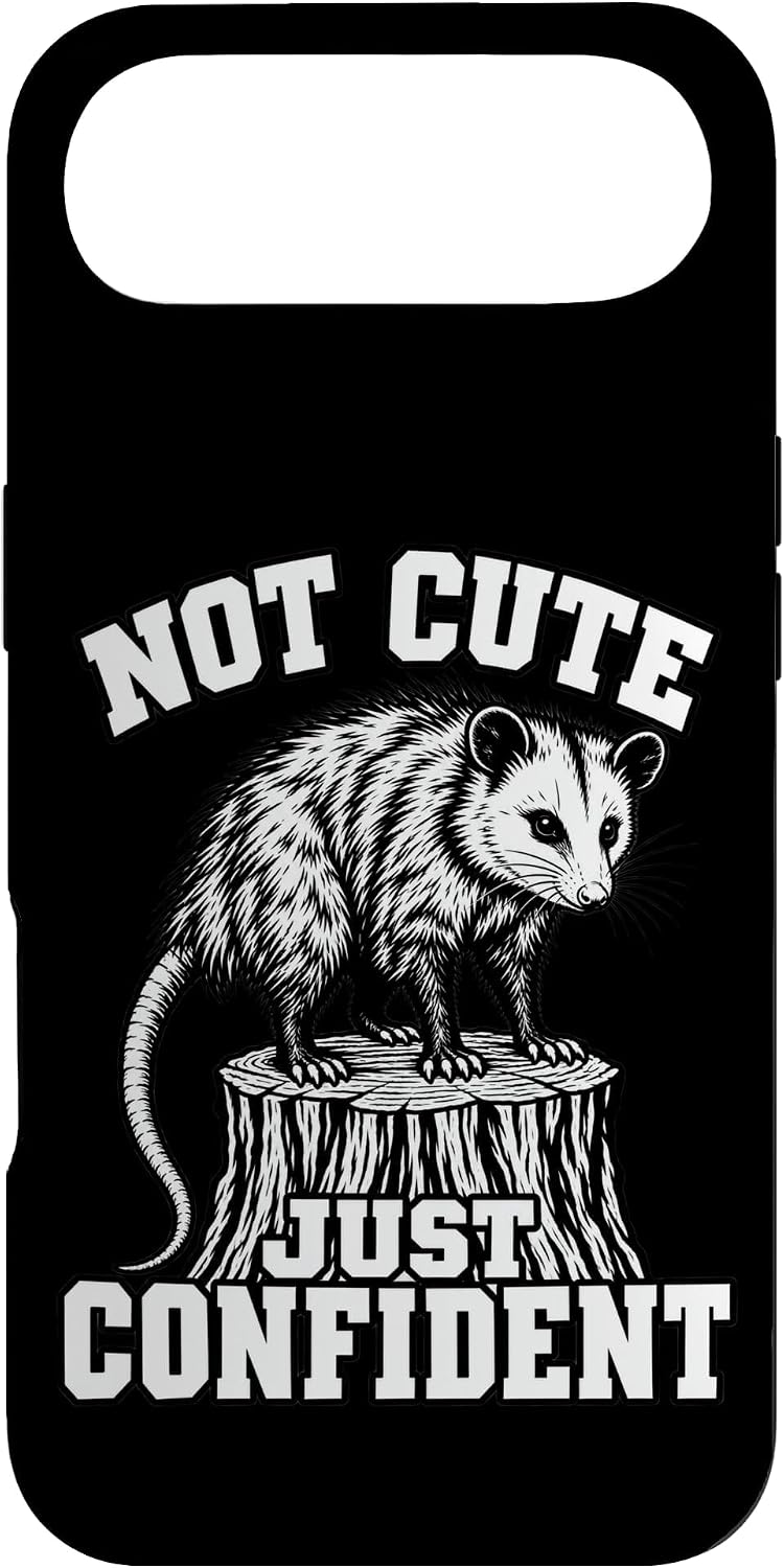 Opossum Not Cute Just Confident Fans Funny Wildlife Trash Case for iPhone Air