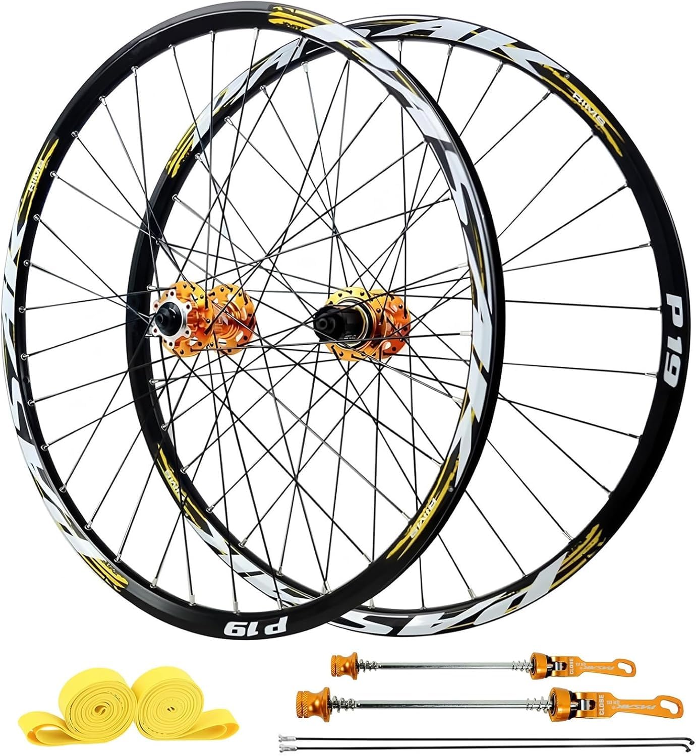 Koła rowerowe MTB 26 27,5, Koła rowerowe górskie 29, Obręcze z aluminium 32H z hamulcami tarczowymi i piasty HG, Koło przednie 100X9mm / Koło tylne 135X10mm, kompatybilne z 7-12 biegami