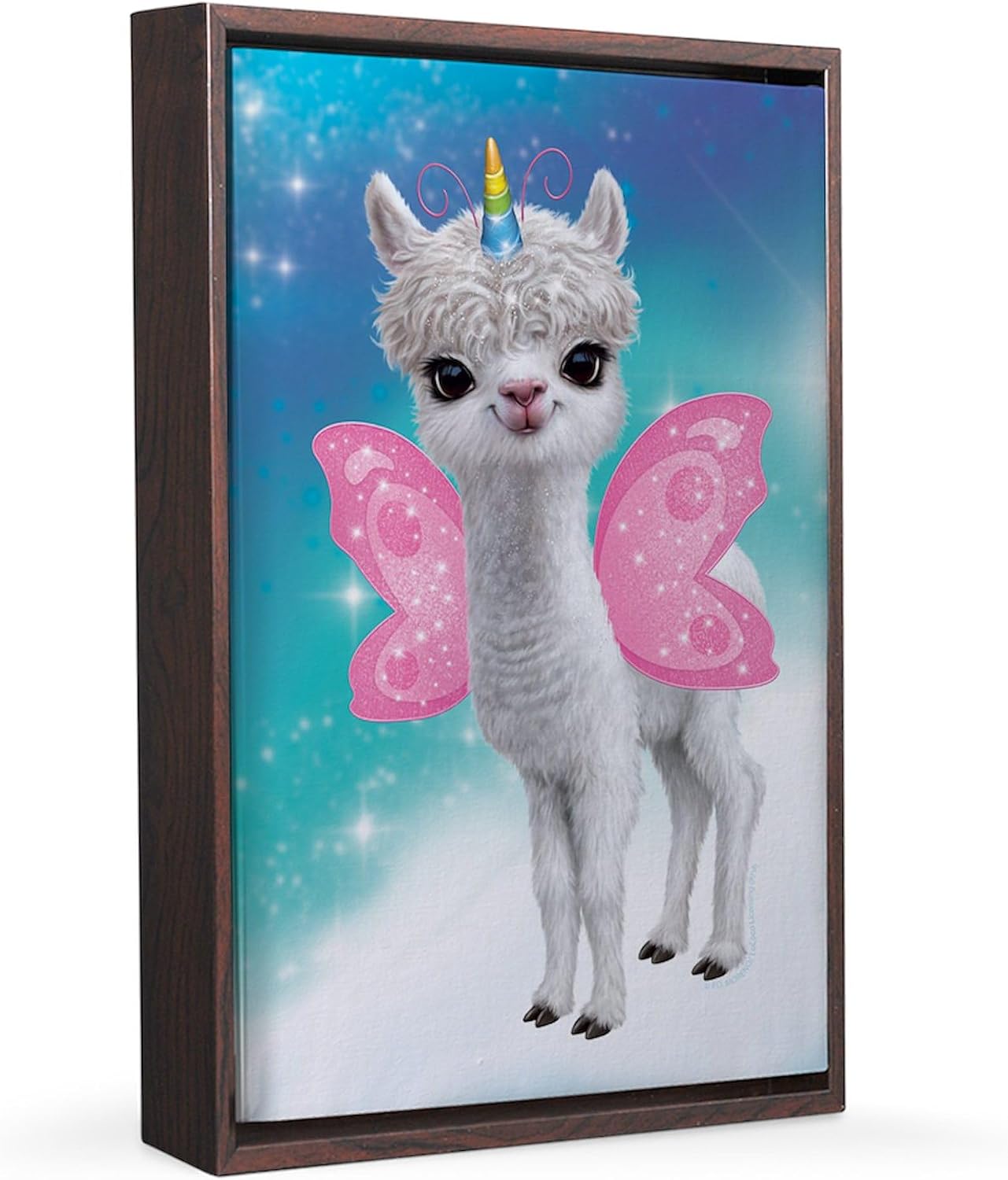 CafePress PD Moreno's Llama Unicorn 20x30 Canvas Print