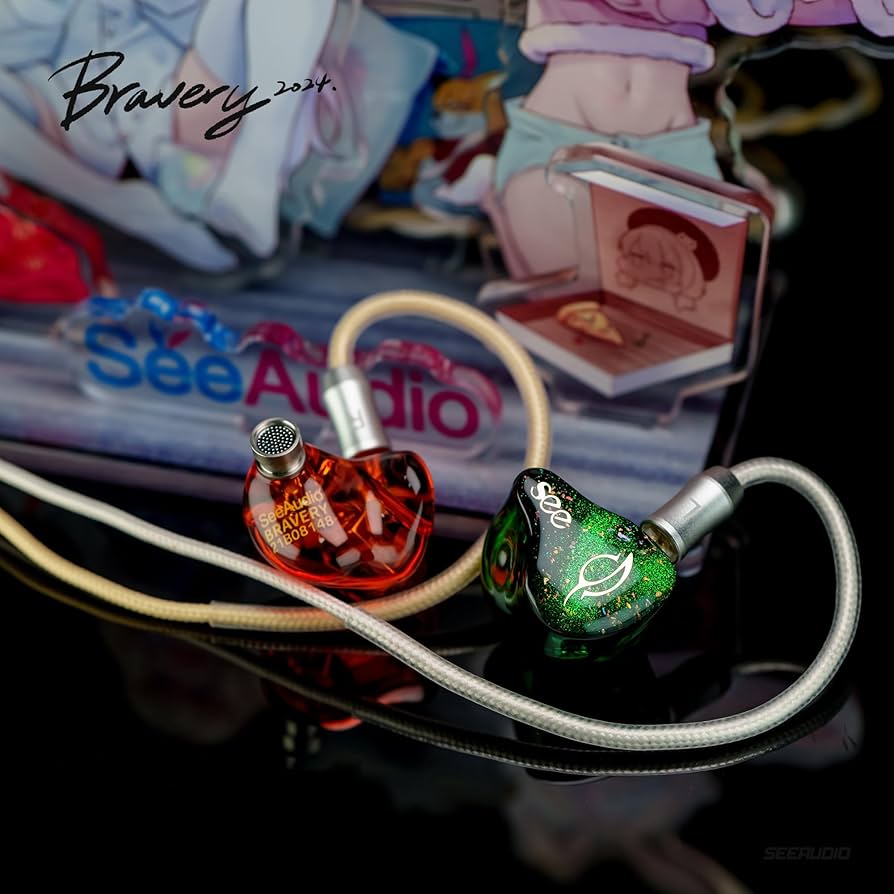 SeeAudio Bravery24 インイヤーイヤホン IEM Amazon.com: syeindunce SeeAudio Bravery '24 4BA Drivers IEM