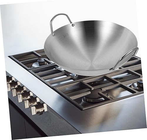 Miniatura 8 de Zerodeko Sartén multiusos Wok gruesa de acero inoxidable fácil de limpiar inducción de gas eléctrico cocina cocina