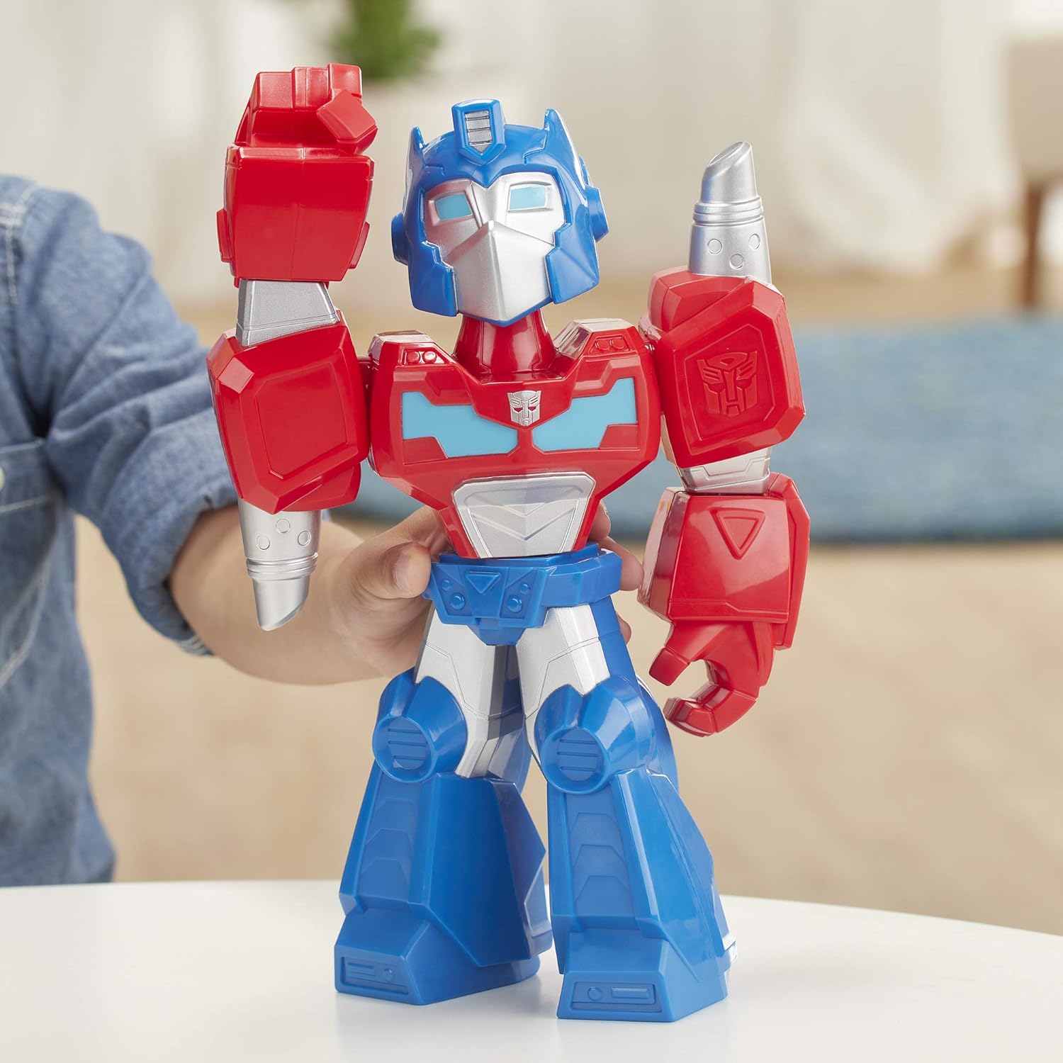 Transformers Optimus Prime Mega Mighties 10" Action Figure, Toys for Kids Ages 3 & Up (Amazon Exclusive) - Image 11