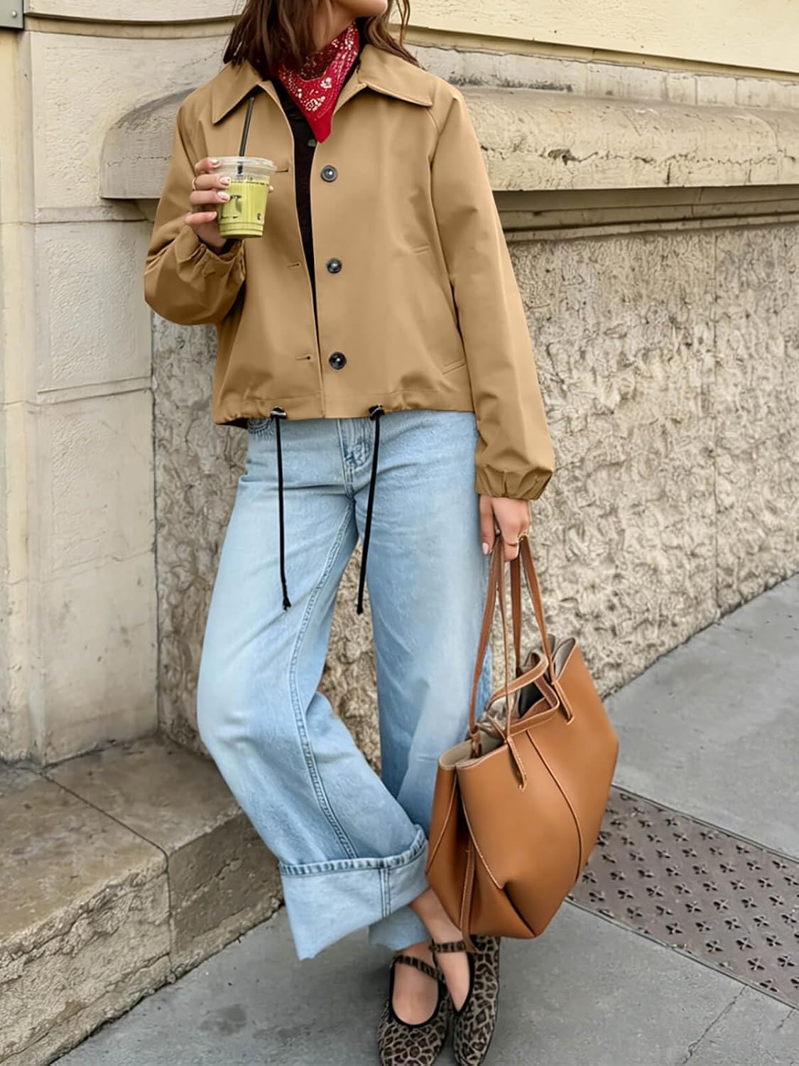 Yousify Womens Cropped Bomber Jackets image 5