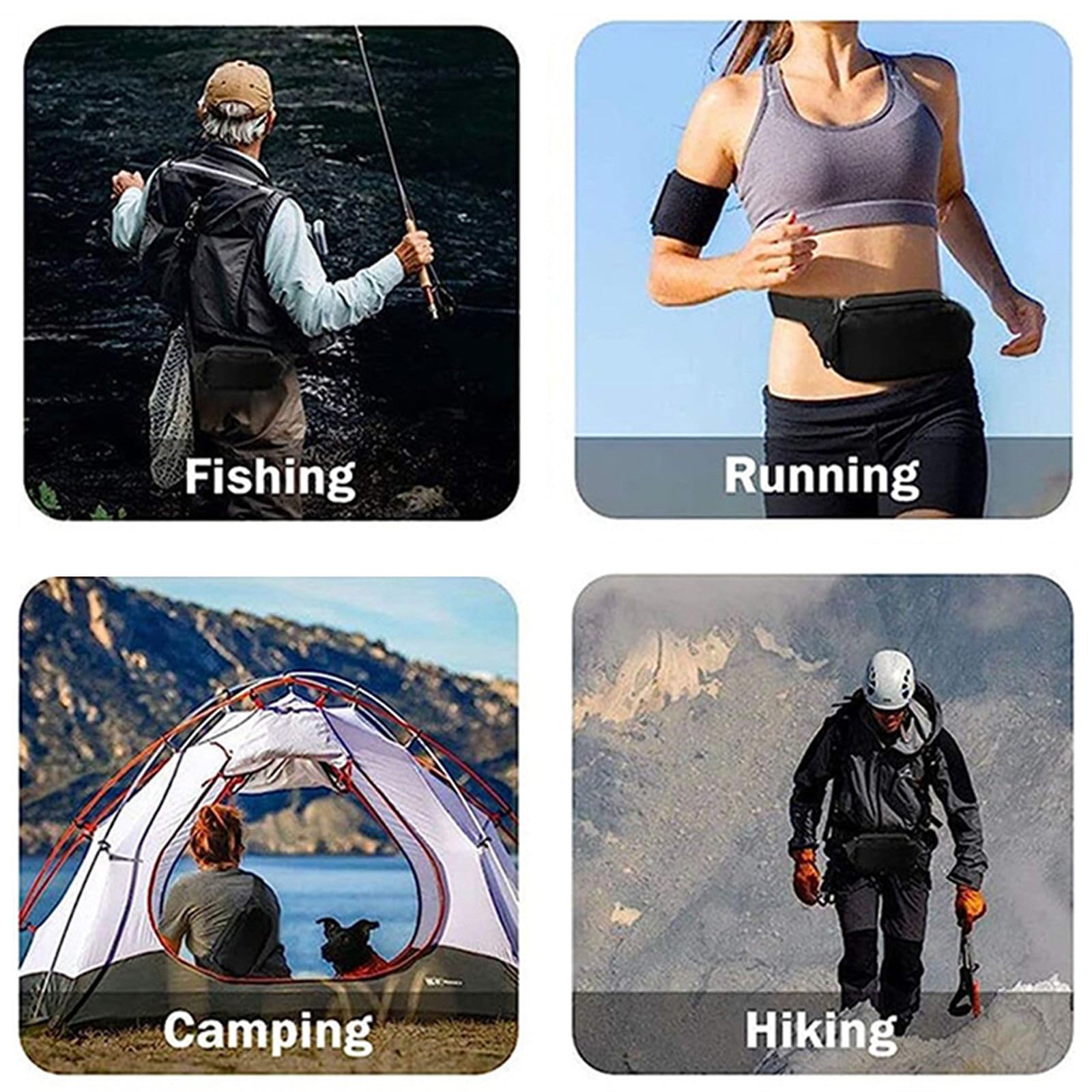 Hixingo Scarpe da Escursionismo Uomo, Fashion Design Scarpe da Trekking Estive, Scarpe Trail Running Impermeabile Respirabile Sneakers da Trekking Scarpe da Ginnastica per Outdoor