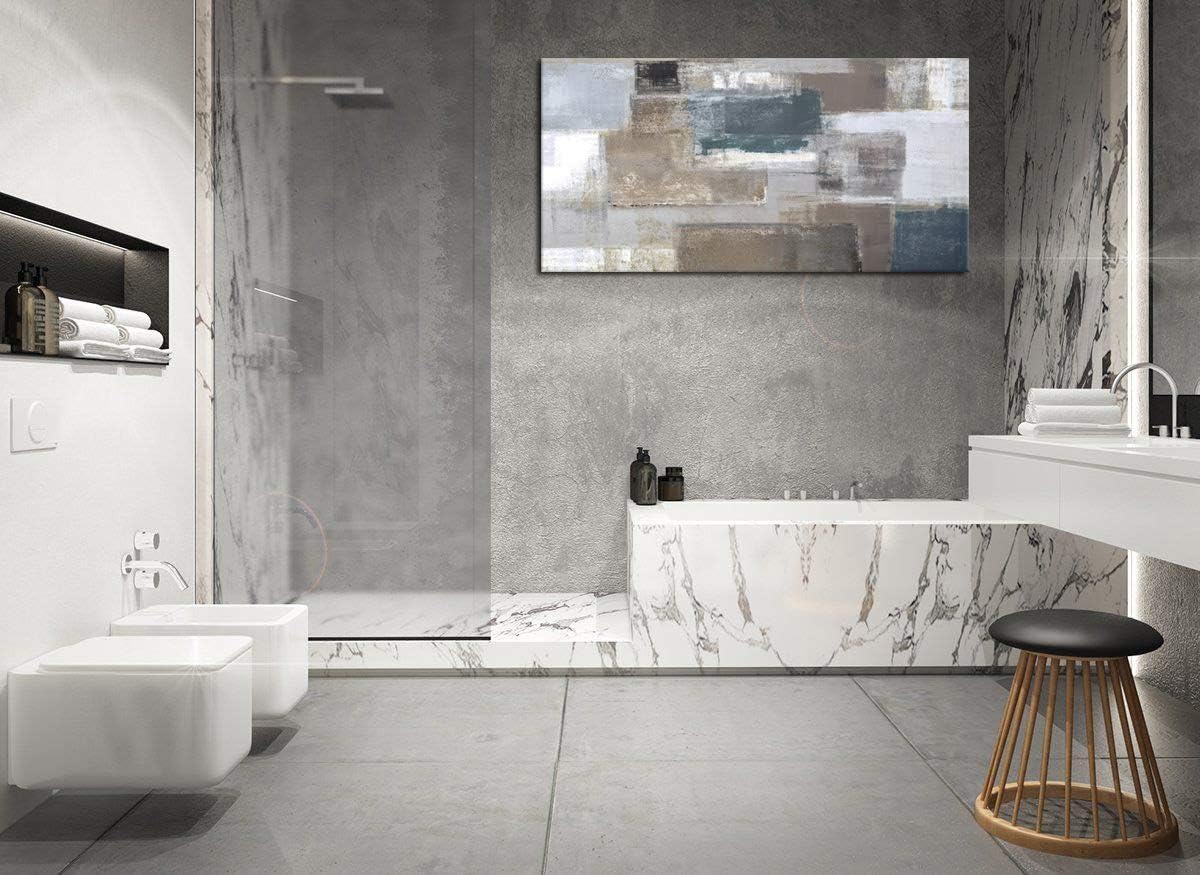 Landscape Canvas Wall Art for Living Room Wall Decor Glacier National Park Canvas Pictures Blue Sky Mountain Forest Nature Painting Artwork Office Home Decorations Framed Ready to Hang 29 x 58