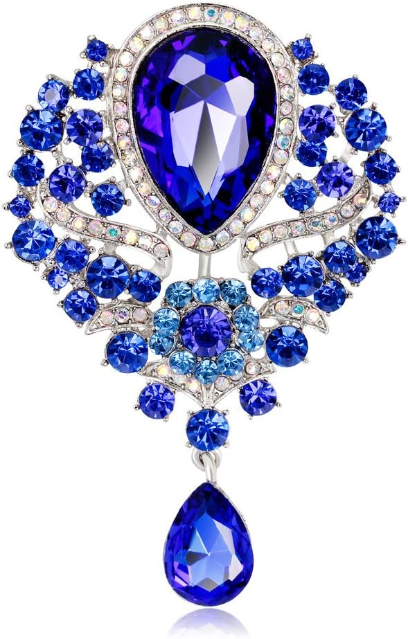 women brooch pins alloy brooch female glass pendant brooch pin accessories outer clothing accessories buckle fashion brooches