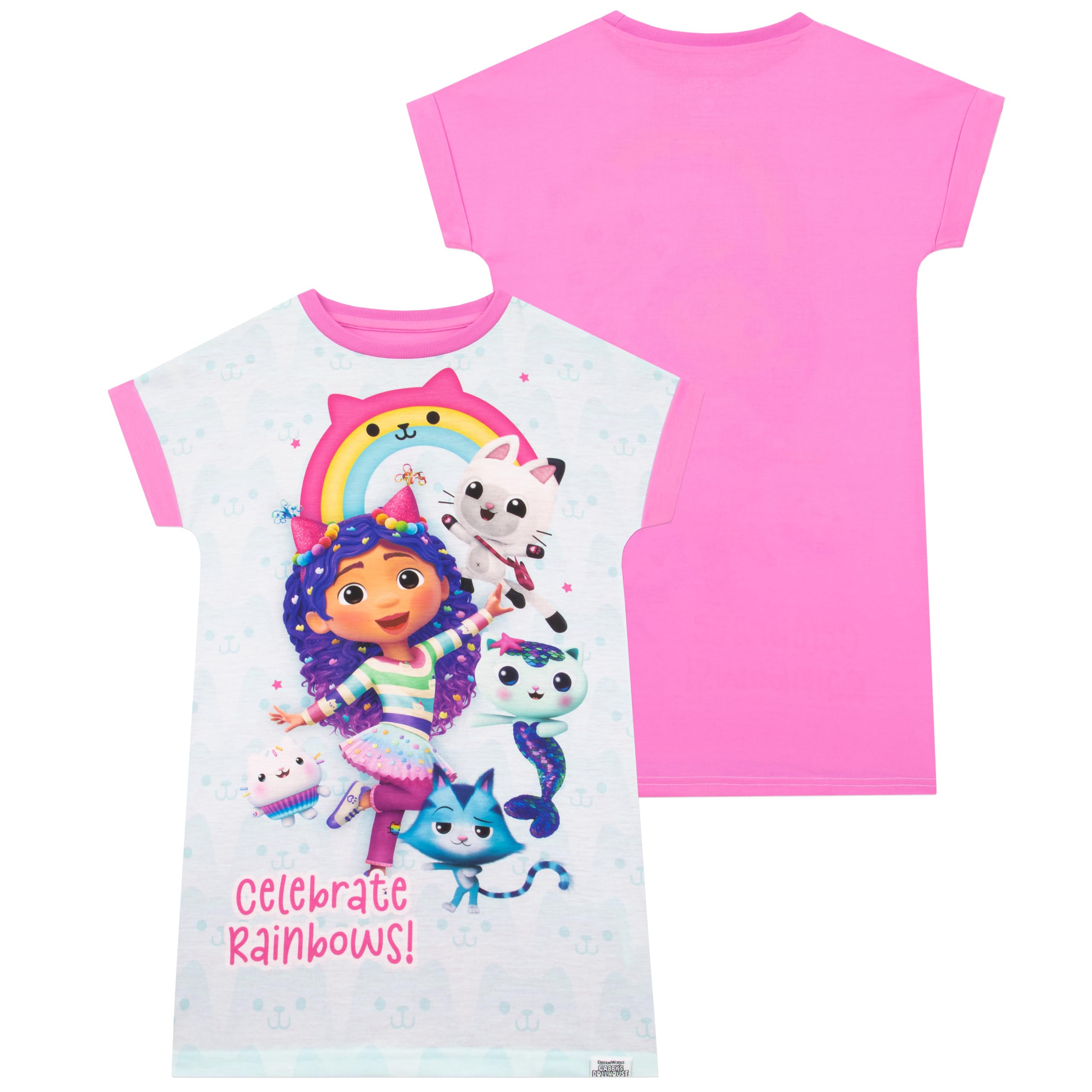 DreamWorks Gabby Et La Maison Magique Chemise De Nuit | Gabby Chat Chemises De Nuit Fille | Robe De Nuit pour D'Ete
