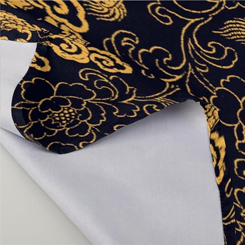 Miniatura 4 de Juego de 6 servilletas de tela vintage de dragón de 20 x 20 pulgadas, estilo chino, dragón, lavables, reutilizables, servilletas de cocina,