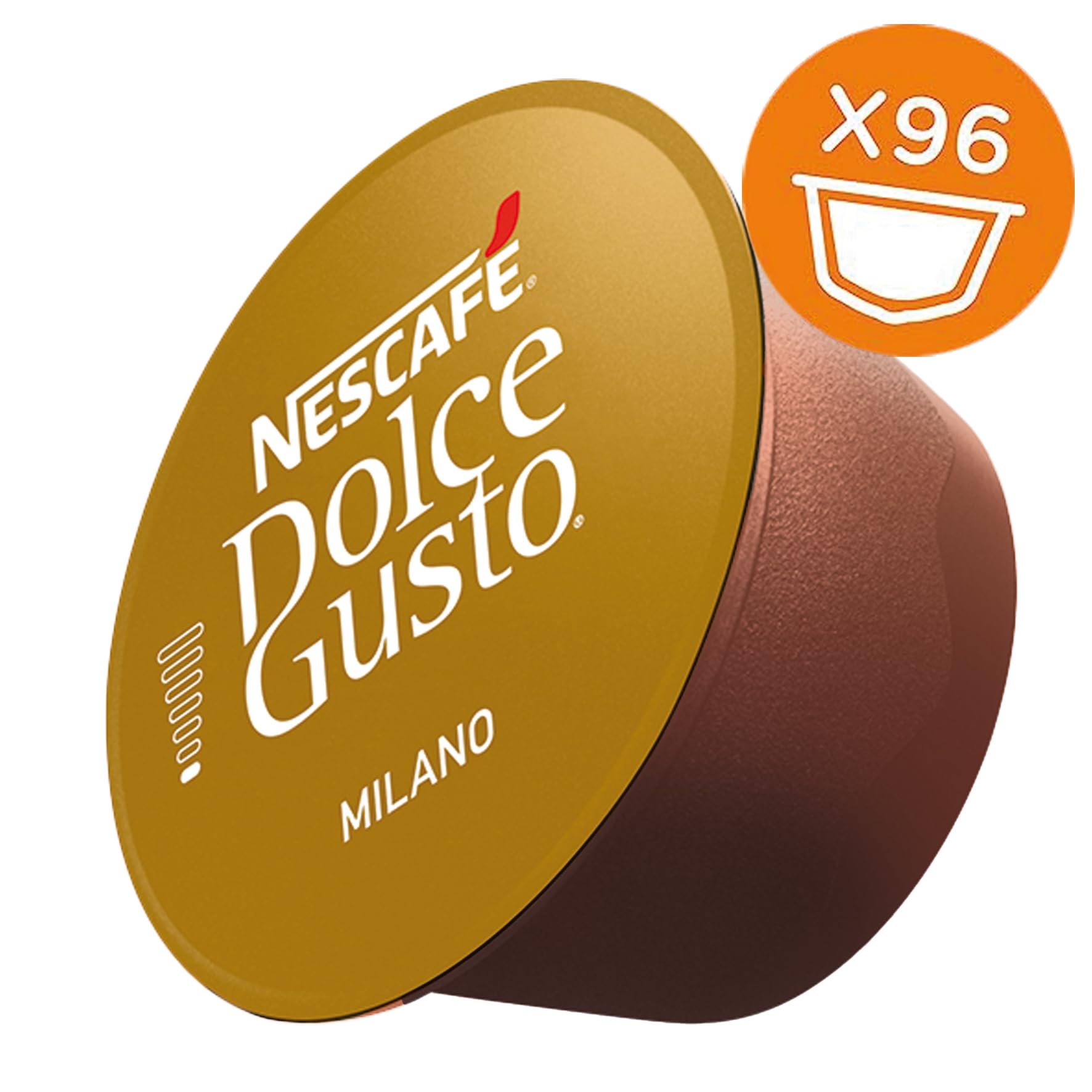 NESCAFÉ DOLCE GUSTO Espresso Milano Caffè, 6 Confezioni da 16 Capsule (96 Capsule Compatibili Nescafé Dolce Gusto)