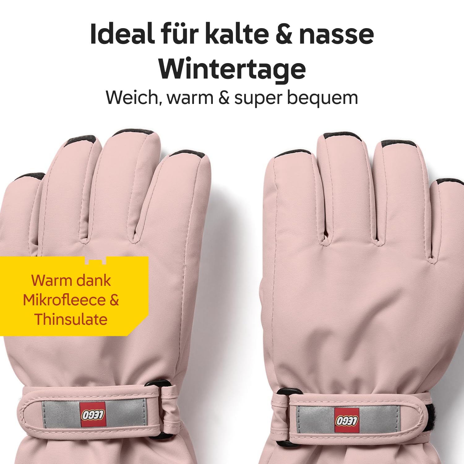Kabooki LEGO® Handschuhe – Hellrosa – LWATLIN 700