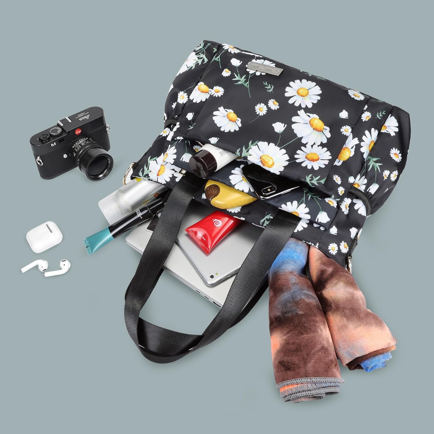 CLOUDMUSIC Crossbody Bags Shoulder Tote Handbag Nylon With Straps Waterproof Multi Bottle Pockets For Women Trendy - Image 7