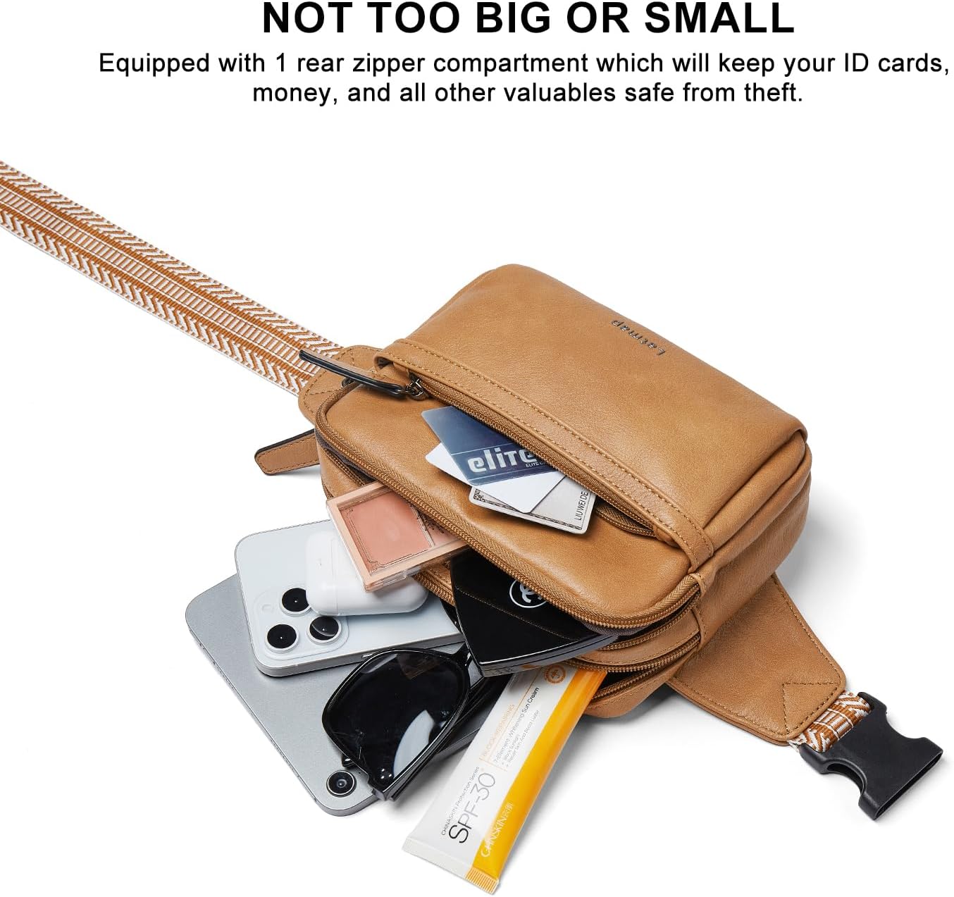 3L Fanny Packs Belt Bag for Women Small Everywhere Crossbody Bag Waist Packs Faux Leather Sling Chest Travel Purse - Image 7