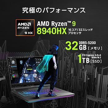 Amazon.co.jp: ASUS ゲーミングノートPC ROG Strix G16 G614PM 16
