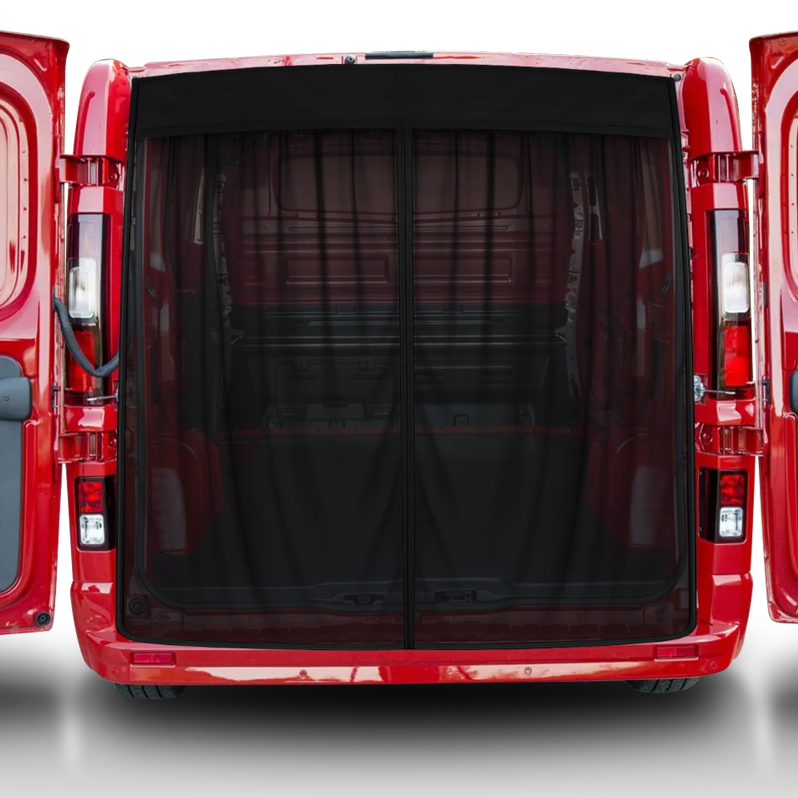 Roadtime Mosquitera magnética para Opel/Vauxhall Vivaro 19-25 portón Trasero,Red de Protección contra Insectos de una Sola Capa,Ventilación,Red de Sombra para Camping(H 160 * 190cm W)