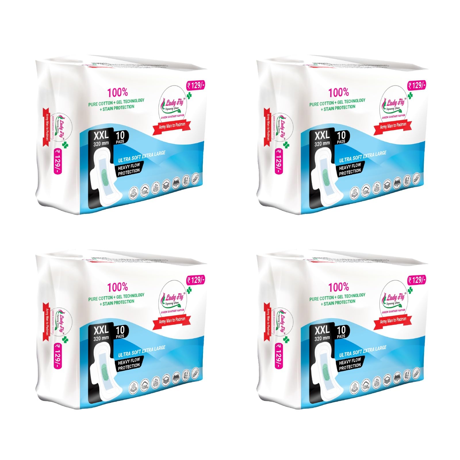 See full amazon price history chart for LADY FLY Rash-Free XXL Cottony Soft Sanitary pads Napkins with Wings, Double Feathers - 40 thin pads for Women.(SET OF 4) LADY FLY Rash-Free XXL Cottony Soft Sanitary pads Napkins with Wings, Double Feathers - 40 thin pads for Women.(SET OF 4) (B0CVXPGH2V) Amazon Price History, Amazon Price Tracker