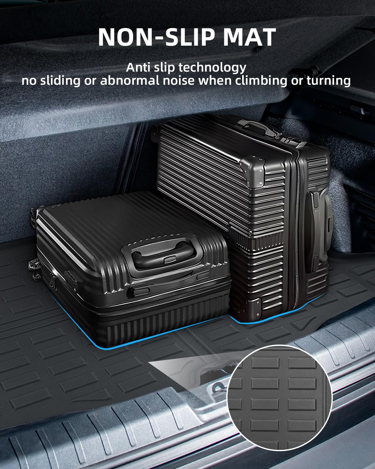 Tappetini per Bagagliaio Superiore per Jeep Avenger Hybrid EV 2026 2025 2024 2023, Tappetino Baule Originale TPE Tappeti Bagagliaio Posteriore con Bordo Alto, Accessori Impermeabili