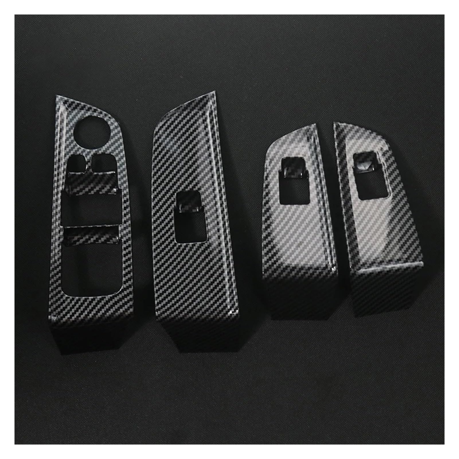 Autotür-Armlehnenverkleidung, Fensterglas, Hebeknopf, Schalter, Dekoration, Auto-Abdeckung, Aufkleber, Verkleidung, kompatibel mit BMW 6er Gt 6gt G32 2018–2023(Carbon Fiber Color)