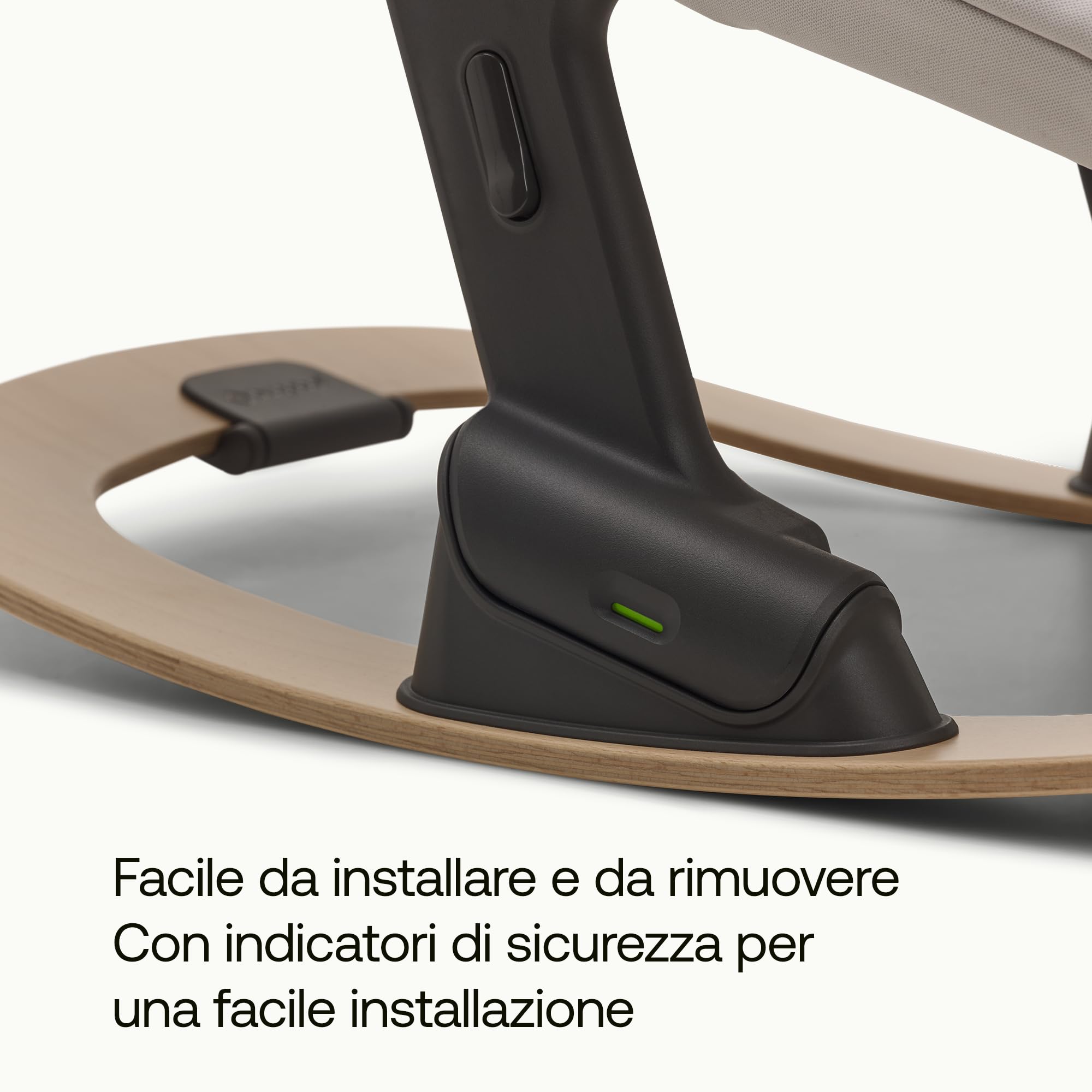 Bugaboo Giraffe Telaio a Dondolo Compatibile con il Set Neonato della Sedia Evolutiva Giraffe, Design Ergonomico, Elegante, Super Leggero, Realizzato in Legno di Faggio Certificato, Naturale