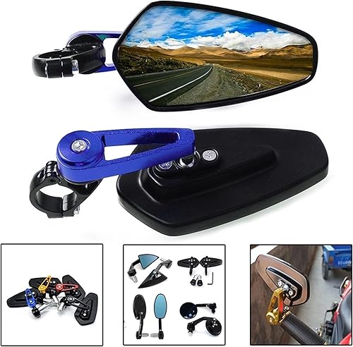 Miniatura 2 de Motorcycle Mirrors For Honda Yamaha Kawasaki Z750 Z800 Z1000 Suzuki Ducati XT660 WR250 WR125 Universal Motorcycle Bar End Rearview Mirrors 7/8"