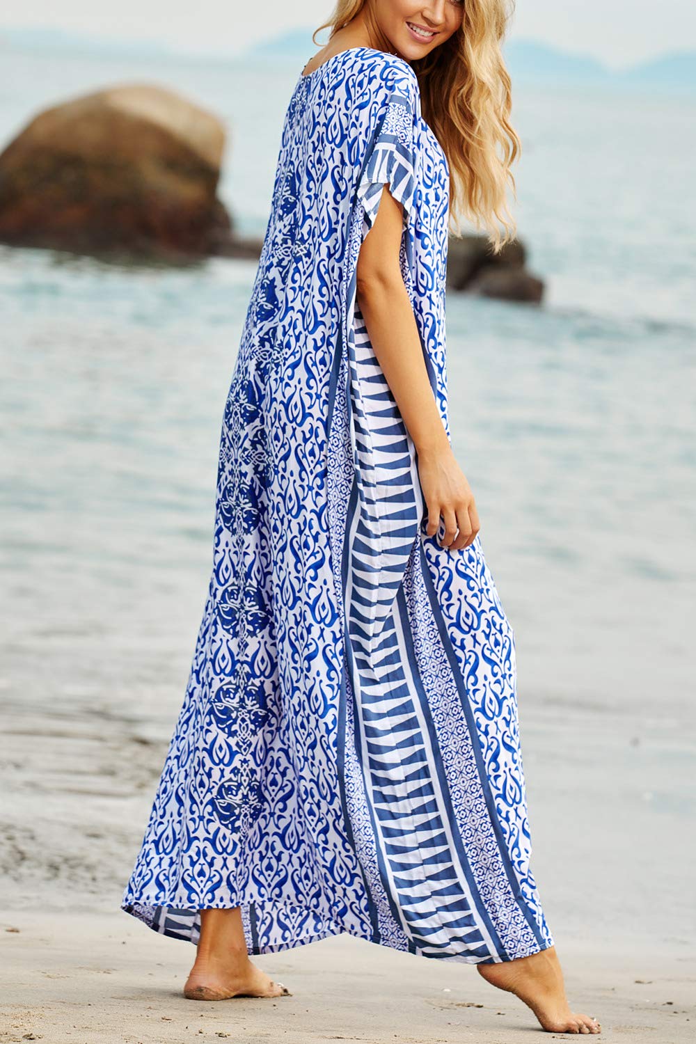 Kaftan boho plaża sukienka plus size dla kobiet