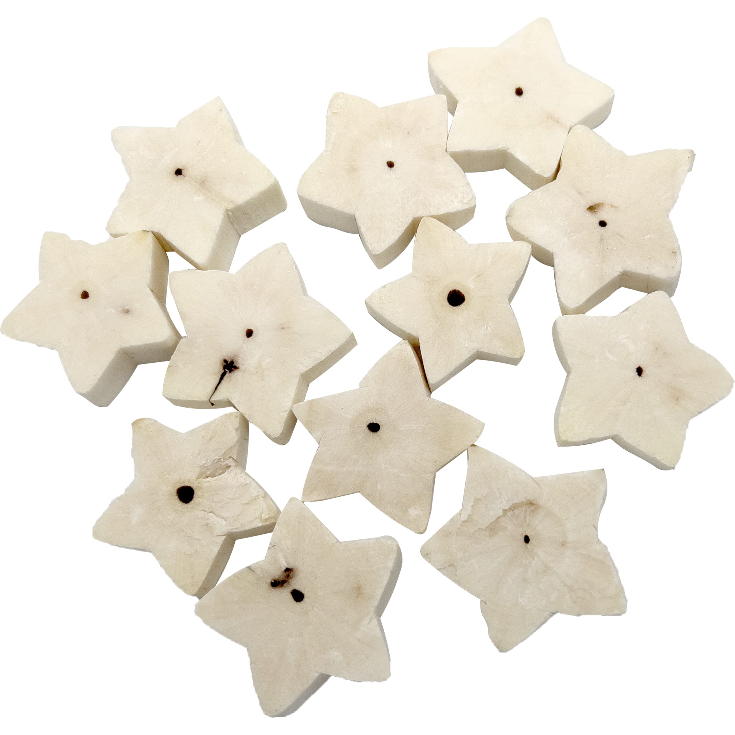 Mandarin Bird Toys by M&M 5140 Sola Star Munchers - Handmade Sola Wood Bird Foot Toys, Lightweight, Chewable by Beaks and Shreddable by Feet, Satisfying for Pets, Provides Foraging Fun