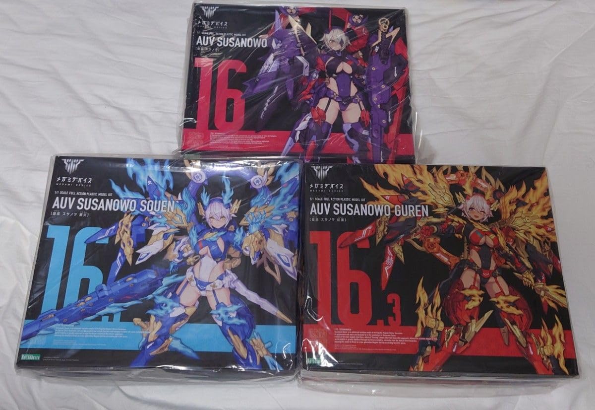 Amazon.co.jp: 皇巫 スサノヲ 蒼炎 紅蓮 プラモデル 3点セット : おもちゃ
