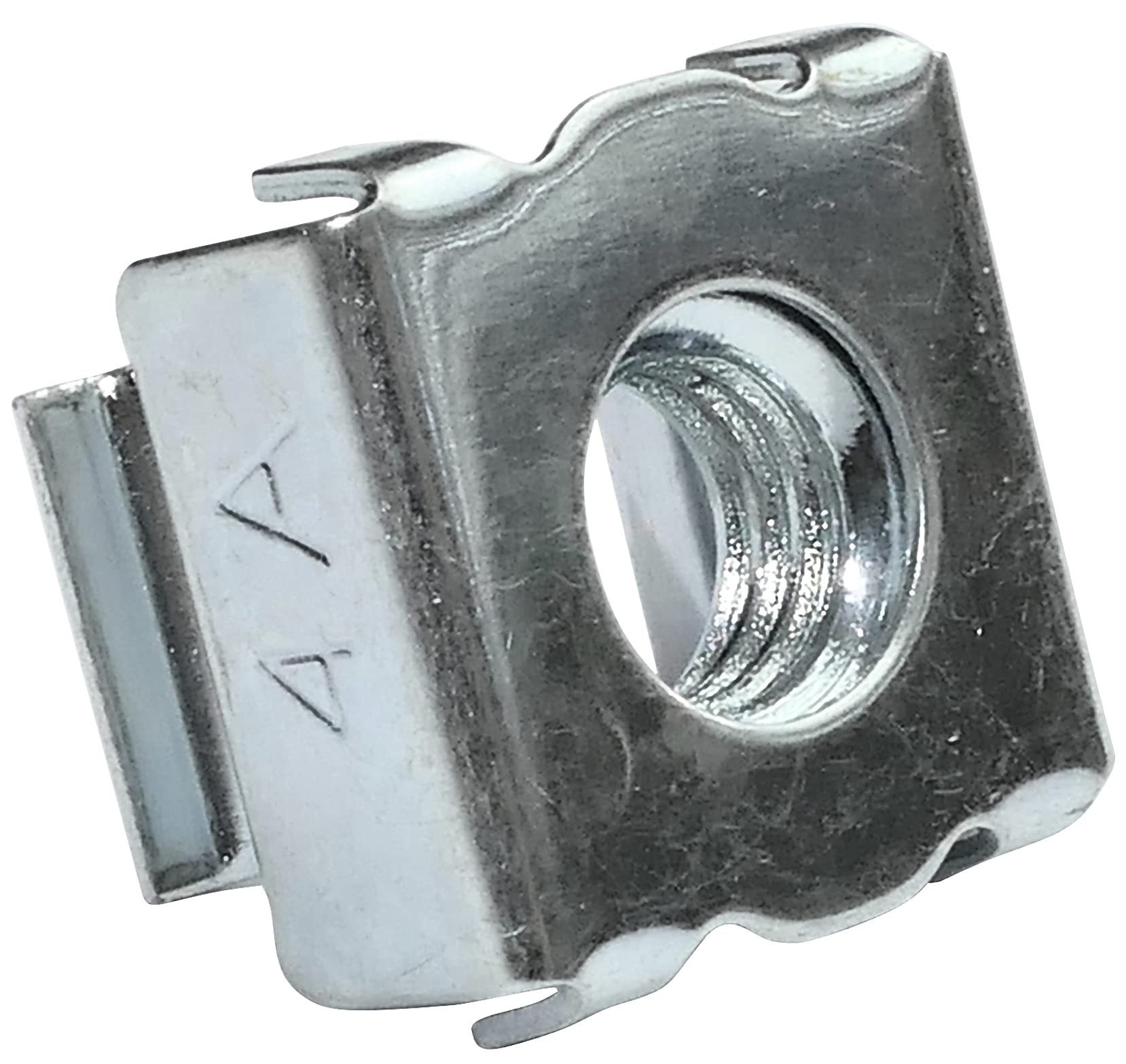 AERZETIX Juego de 10 Tuercas Enjauladas Cuadradas M6 | Acero al Carbono Galvanizado, Para Chapa, Fijación de Pared, C49675