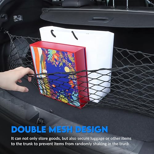 Miniatura 3 de MARCHFA Red de carga para maletero trasero de automóvil, compatible con Subaru Impreza Crosstrek 2024, accesorios de almacenamiento de carga, red de