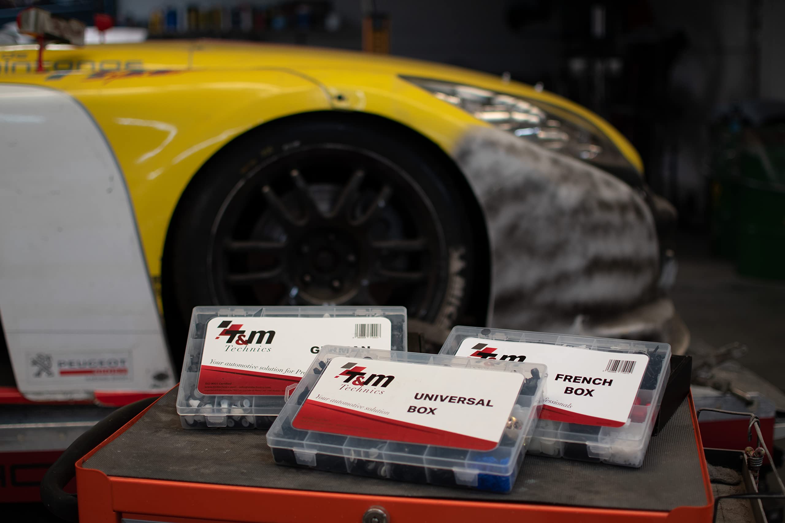 T&M TECHNICS® Set Completo di Clip di Montaggio in Plastica per Auto - Confezione da 457 Rivetti, Clip e Fissaggi Universali per Veicoli - Carrozzeria e Accessori Auto